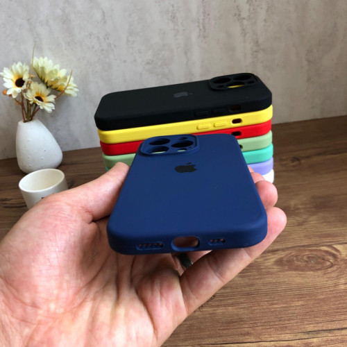 Premium Silicone Case for iPhone 14 Pro - Lens Protector & Full Covered Bottom