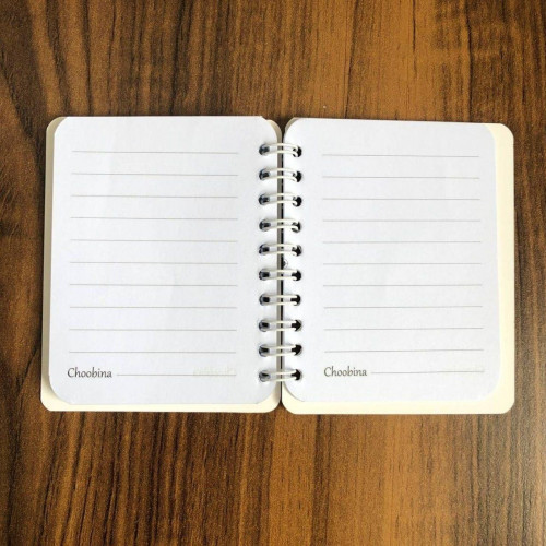 Aesthetic Girl Spiral Mini Pocket Notepad (8x10 cm)