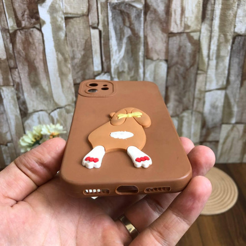 Cute 3D Cartoon Rabbit Silicone Phone Case for iPhone 11