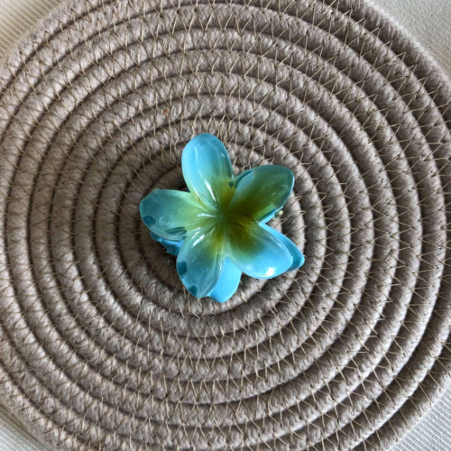 Plumeria flower design girls' hair clips