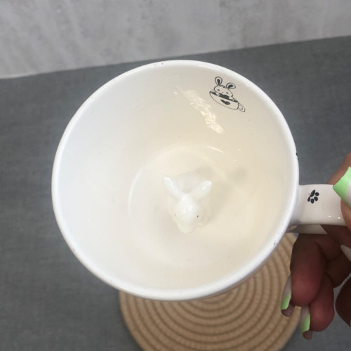 3D Surprise Inside Ceramic Mug - Cute Animals & Cartoon Characters