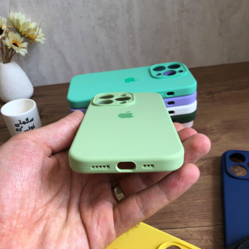 Premium Silicone Case for iPhone 14 Pro - Lens Protector & Full Covered Bottom