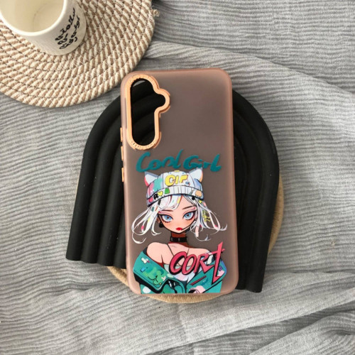  Orange Cool Girl design forSamsung A14