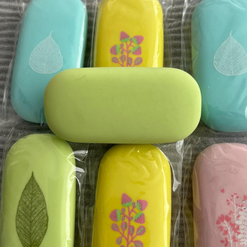 Minimalist Nature Design Pastel Erasers