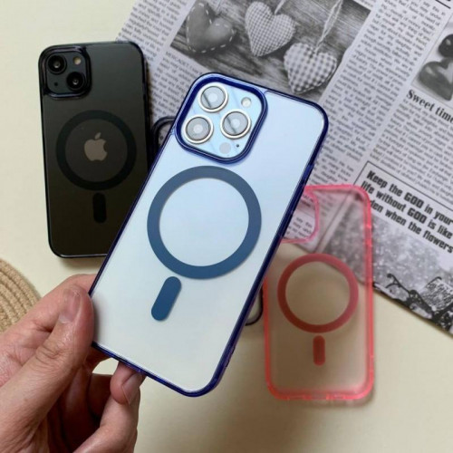 iPhone ۱۴ Pro Max Mag Safe Transparent Colored  case