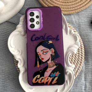 قاب دخترانه طرح Cool Girl بنفش گوشی سامسونگ A13 4g