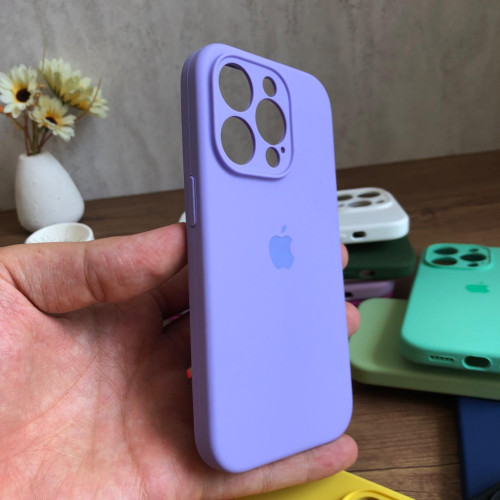 Premium Silicone Case for iPhone 14 Pro - Lens Protector & Full Covered Bottom
