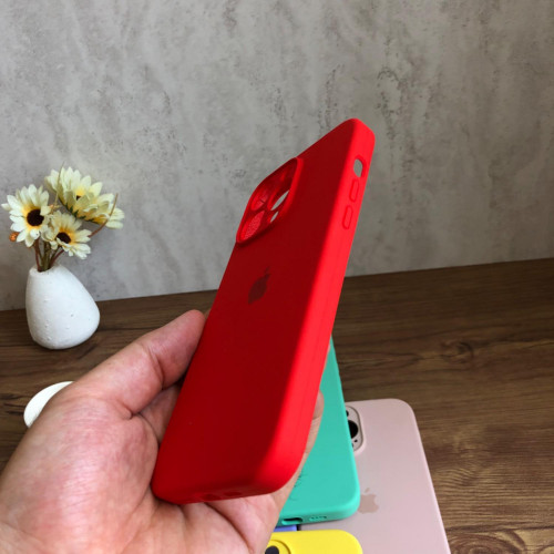 Premium Silicone Case for iPhone 14 Pro Max - Lens Protector & Full Covered Bottom