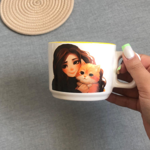 3D Surprise Inside Ceramic Mug - Cute Animals & Cartoon Characters